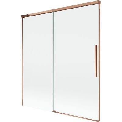 Mexen Rox parawan nawannowy 2-skrzydłowy rozsuwany 150 x 150 cm, transparent, różowe złoto - 8C9-150-001-60-00 Mexen Rox parawan nawannowy 2-skrzydłowy rozsuwany 150 x 150 cm, transparent, różowe złoto - 8C9-150-001-60-00