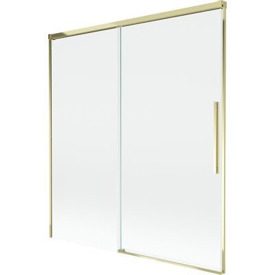 Mexen Rox parawan nawannowy 2-skrzydłowy rozsuwany 150 x 150 cm, transparent, złoty - 8C9-150-001-50-00 Mexen Rox parawan nawannowy 2-skrzydłowy rozsuwany 150 x 150 cm, transparent, złoty - 8C9-150-001-50-00