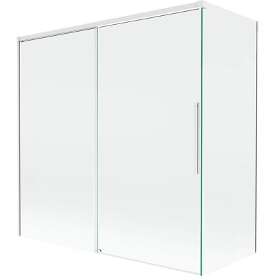 Mexen Rox parawan nawannowy 2-skrzydłowy rozsuwany 160 + 80 x 150 cm, transparent, biały - 8C9-160-080-20-00 Mexen Rox parawan nawannowy 2-skrzydłowy rozsuwany 160 + 80 x 150 cm, transparent, biały - 8C9-160-080-20-00