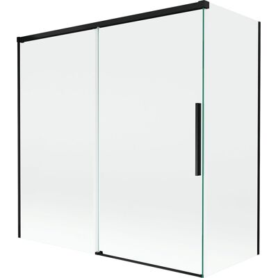 Mexen Rox parawan nawannowy 2-skrzydłowy rozsuwany 160 + 80 x 150 cm, transparent, czarny - 8C9-160-080-70-00 Mexen Rox parawan nawannowy 2-skrzydłowy rozsuwany 160 + 80 x 150 cm, transparent, czarny - 8C9-160-080-70-00