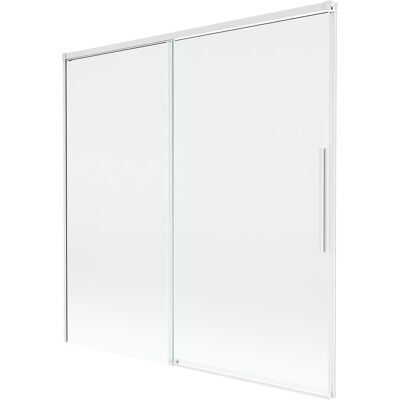 Mexen Rox parawan nawannowy 2-skrzydłowy rozsuwany 160 x 150 cm, transparent, biały - 8C9-160-001-20-00 Mexen Rox parawan nawannowy 2-skrzydłowy rozsuwany 160 x 150 cm, transparent, biały - 8C9-160-001-20-00