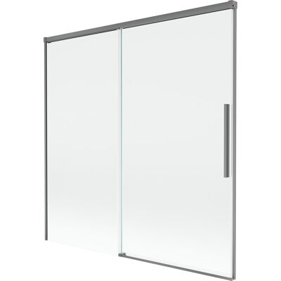 Mexen Rox parawan nawannowy 2-skrzydłowy rozsuwany 160 x 150 cm, transparent, gun metal - 8C9-160-001-95-00 Mexen Rox parawan nawannowy 2-skrzydłowy rozsuwany 160 x 150 cm, transparent, gun metal - 8C9-160-001-95-00
