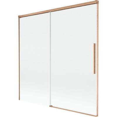 Mexen Rox parawan nawannowy 2-skrzydłowy rozsuwany 160 x 150 cm, transparent, miedź szczotkowana - 8C9-160-001-65-00 Mexen Rox parawan nawannowy 2-skrzydłowy rozsuwany 160 x 150 cm, transparent, miedź szczotkowana - 8C9-160-001-65-00