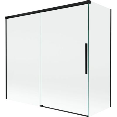 Mexen Rox parawan nawannowy 2-skrzydłowy rozsuwany 170 + 70 x 150 cm, transparent, czarny - 8C9-170-070-70-00 Mexen Rox parawan nawannowy 2-skrzydłowy rozsuwany 170 + 70 x 150 cm, transparent, czarny - 8C9-170-070-70-00