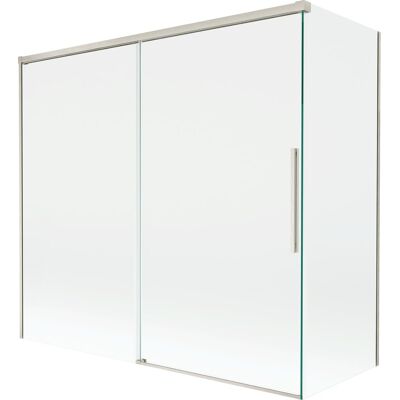 Mexen Rox parawan nawannowy 2-skrzydłowy rozsuwany 170 + 75 x 150 cm, transparent, nikiel szczotkowany - 8C9-170-075-97-00 Mexen Rox parawan nawannowy 2-skrzydłowy rozsuwany 170 + 75 x 150 cm, transparent, nikiel szczotkowany - 8C9-170-075-97-00