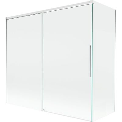 Mexen Rox parawan nawannowy 2-skrzydłowy rozsuwany 170 + 80 x 150 cm, transparent, biały - 8C9-170-080-20-00 Mexen Rox parawan nawannowy 2-skrzydłowy rozsuwany 170 + 80 x 150 cm, transparent, biały - 8C9-170-080-20-00