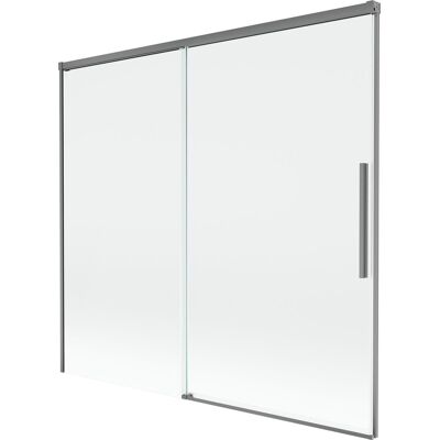 Mexen Rox parawan nawannowy 2-skrzydłowy rozsuwany 170 x 150 cm, transparent, gun metal - 8C9-170-001-95-00 Mexen Rox parawan nawannowy 2-skrzydłowy rozsuwany 170 x 150 cm, transparent, gun metal - 8C9-170-001-95-00