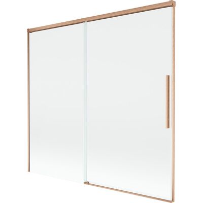 Mexen Rox parawan nawannowy 2-skrzydłowy rozsuwany 170 x 150 cm, transparent, miedź szczotkowana - 8C9-170-001-65-00 Mexen Rox parawan nawannowy 2-skrzydłowy rozsuwany 170 x 150 cm, transparent, miedź szczotkowana - 8C9-170-001-65-00