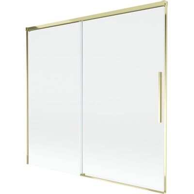 Mexen Rox parawan nawannowy 2-skrzydłowy rozsuwany 170 x 150 cm, transparent, złoty - 8C9-170-001-50-00 Mexen Rox parawan nawannowy 2-skrzydłowy rozsuwany 170 x 150 cm, transparent, złoty - 8C9-170-001-50-00