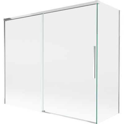 Mexen Rox parawan nawannowy 2-skrzydłowy rozsuwany 180 + 80 x 150 cm, transparent, chrom - 8C9-180-080-01-00 Mexen Rox parawan nawannowy 2-skrzydłowy rozsuwany 180 + 80 x 150 cm, transparent, chrom - 8C9-180-080-01-00