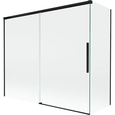 Mexen Rox parawan nawannowy 2-skrzydłowy rozsuwany 180 + 90 x 150 cm, transparent, czarny - 8C9-180-090-70-00 Mexen Rox parawan nawannowy 2-skrzydłowy rozsuwany 180 + 90 x 150 cm, transparent, czarny - 8C9-180-090-70-00