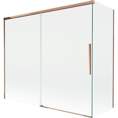 Mexen Rox parawan nawannowy 2-skrzydłowy rozsuwany 180 + 90 x 150 cm, transparent, różowe złoto - 8C9-180-090-60-00 Mexen Rox parawan nawannowy 2-skrzydłowy rozsuwany 180 + 90 x 150 cm, transparent, różowe złoto - 8C9-180-090-60-00