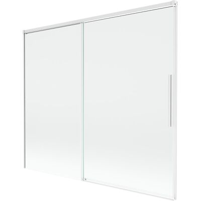 Mexen Rox parawan nawannowy 2-skrzydłowy rozsuwany 180 x 150 cm, transparent, biały - 8C9-180-001-20-00 Mexen Rox parawan nawannowy 2-skrzydłowy rozsuwany 180 x 150 cm, transparent, biały - 8C9-180-001-20-00