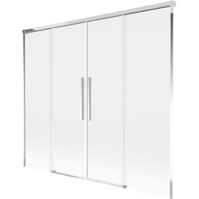Mexen Rox parawan nawannowy 2-skrzydłowy rozsuwany 180 x 150 cm, transparent, chrom - 8C9-180-002-01-00 Mexen Rox parawan nawannowy 2-skrzydłowy rozsuwany 180 x 150 cm, transparent, chrom - 8C9-180-002-01-00