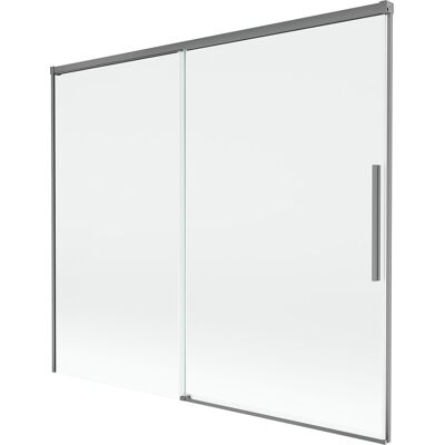 Mexen Rox parawan nawannowy 2-skrzydłowy rozsuwany 180 x 150 cm, transparent, gun metal - 8C9-180-001-95-00 Mexen Rox parawan nawannowy 2-skrzydłowy rozsuwany 180 x 150 cm, transparent, gun metal - 8C9-180-001-95-00