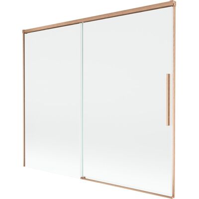 Mexen Rox parawan nawannowy 2-skrzydłowy rozsuwany 180 x 150 cm, transparent, miedź szczotkowana - 8C9-180-001-65-00 Mexen Rox parawan nawannowy 2-skrzydłowy rozsuwany 180 x 150 cm, transparent, miedź szczotkowana - 8C9-180-001-65-00