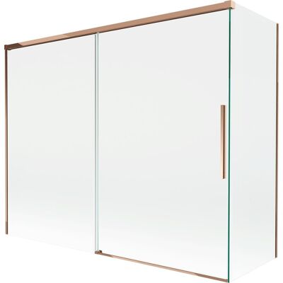 Mexen Rox parawan nawannowy 2-skrzydłowy rozsuwany 190 + 80 x 150 cm, transparent, różowe złoto - 8C9-190-080-60-00 Mexen Rox parawan nawannowy 2-skrzydłowy rozsuwany 190 + 80 x 150 cm, transparent, różowe złoto - 8C9-190-080-60-00
