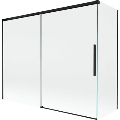 Mexen Rox parawan nawannowy 2-skrzydłowy rozsuwany 190 + 90 x 150 cm, transparent, czarny - 8C9-190-090-70-00 Mexen Rox parawan nawannowy 2-skrzydłowy rozsuwany 190 + 90 x 150 cm, transparent, czarny - 8C9-190-090-70-00