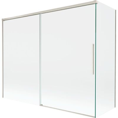 Mexen Rox parawan nawannowy 2-skrzydłowy rozsuwany 190 + 90 x 150 cm, transparent, nikiel szczotkowany - 8C9-190-090-97-00 Mexen Rox parawan nawannowy 2-skrzydłowy rozsuwany 190 + 90 x 150 cm, transparent, nikiel szczotkowany - 8C9-190-090-97-00