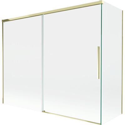 Mexen Rox parawan nawannowy 2-skrzydłowy rozsuwany 190 + 90 x 150 cm, transparent, złoty - 8C9-190-090-50-00 Mexen Rox parawan nawannowy 2-skrzydłowy rozsuwany 190 + 90 x 150 cm, transparent, złoty - 8C9-190-090-50-00