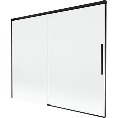 Mexen Rox parawan nawannowy 2-skrzydłowy rozsuwany 190 x 150 cm, transparent, czarny - 8C9-190-001-70-00 Mexen Rox parawan nawannowy 2-skrzydłowy rozsuwany 190 x 150 cm, transparent, czarny - 8C9-190-001-70-00