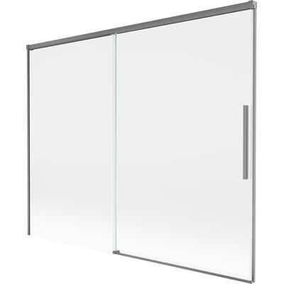 Mexen Rox parawan nawannowy 2-skrzydłowy rozsuwany 190 x 150 cm, transparent, gun metal - 8C9-190-001-95-00 Mexen Rox parawan nawannowy 2-skrzydłowy rozsuwany 190 x 150 cm, transparent, gun metal - 8C9-190-001-95-00