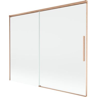 Mexen Rox parawan nawannowy 2-skrzydłowy rozsuwany 190 x 150 cm, transparent, miedź szczotkowana - 8C9-190-001-65-00 Mexen Rox parawan nawannowy 2-skrzydłowy rozsuwany 190 x 150 cm, transparent, miedź szczotkowana - 8C9-190-001-65-00