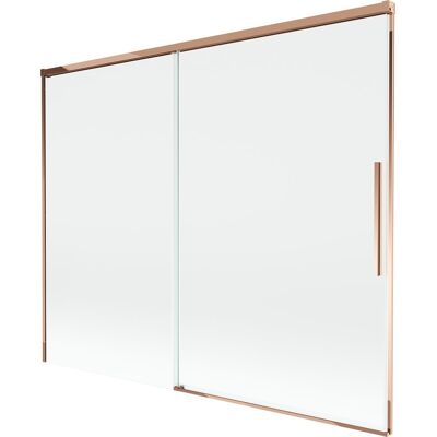 Mexen Rox parawan nawannowy 2-skrzydłowy rozsuwany 190 x 150 cm, transparent, różowe złoto - 8C9-190-001-60-00 Mexen Rox parawan nawannowy 2-skrzydłowy rozsuwany 190 x 150 cm, transparent, różowe złoto - 8C9-190-001-60-00