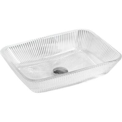 Mexen Tiva szklana umywalka nablatowa 46 x 33 cm, transparent - 24184600 Mexen Tiva szklana umywalka nablatowa 46 x 33 cm, transparent - 24184600