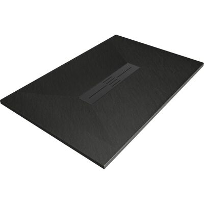 Mexen Toro brodzik prostokątny SMC 110 x 70 cm, czarny, maskownica czarna - 43707011-B Mexen Toro brodzik prostokątny SMC 110 x 70 cm, czarny, maskownica czarna - 43707011-B