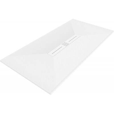 Mexen Toro brodzik prostokątny SMC 150 x 80 cm, biały, maskownica biała - 43108015-W Mexen Toro brodzik prostokątny SMC 150 x 80 cm, biały, maskownica biała - 43108015-W