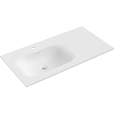 Mexen Vela umywalka wpuszczana w blat lewa 91 x 46,5 cm, biała mat - 25239001L Mexen Vela umywalka wpuszczana w blat lewa 91 x 46,5 cm, biała mat - 25239001L