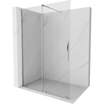 Mexen Velar drzwi prysznicowe rozsuwane Walk-in 150 cm, transparent, chrom Mexen Velar drzwi prysznicowe rozsuwane Walk-in 150 cm, transparent, chrom