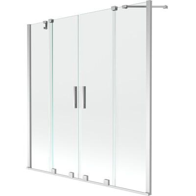 Mexen Velar Duo parawan nawannowy 2-skrzydłowy przesuwny 150 x 150 cm, transparent, chrom Mexen Velar Duo parawan nawannowy 2-skrzydłowy przesuwny 150 x 150 cm, transparent, chrom