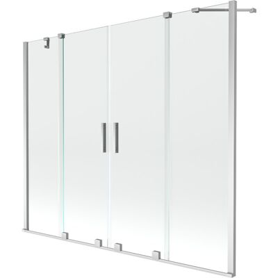 Mexen Velar Duo parawan nawannowy 2-skrzydłowy przesuwny 180 x 150 cm, transparent, chrom Mexen Velar Duo parawan nawannowy 2-skrzydłowy przesuwny 180 x 150 cm, transparent, chrom