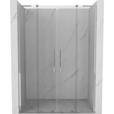Mexen Velar L Duo drzwi prysznicowe rozsuwane 150 cm, transparent, chrom - 871-150-003-02-01 Mexen Velar L Duo drzwi prysznicowe rozsuwane 150 cm, transparent, chrom - 871-150-003-02-01