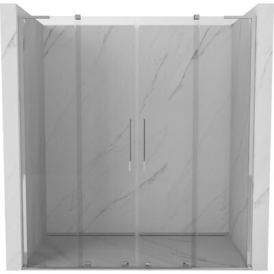 Mexen Velar L Duo drzwi prysznicowe rozsuwane 180 cm, transparent, chrom - 871-180-003-02-01 Mexen Velar L Duo drzwi prysznicowe rozsuwane 180 cm, transparent, chrom - 871-180-003-02-01