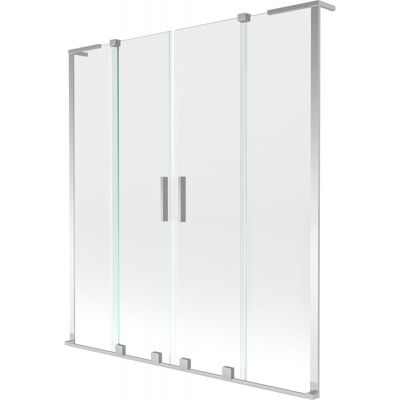 Mexen Velar L Duo parawan nawannowy 2-skrzydłowy rozsuwany 140 x 150 cm, transparent, chrom - 896-140-003-02-01 Mexen Velar L Duo parawan nawannowy 2-skrzydłowy rozsuwany 140 x 150 cm, transparent, chrom - 896-140-003-02-01