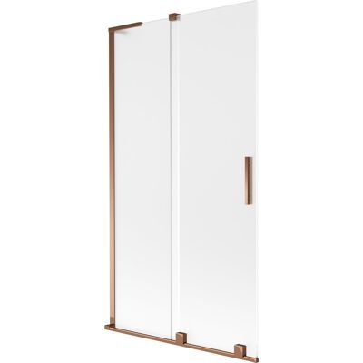 Mexen Velar L parawan nawannowy 2-skrzydłowy rozsuwany 100 x 150 cm, szron, różowe złoto - 896-100-003-31-60 Mexen Velar L parawan nawannowy 2-skrzydłowy rozsuwany 100 x 150 cm, szron, różowe złoto - 896-100-003-31-60