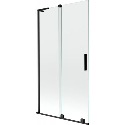 Mexen Velar L parawan nawannowy 2-skrzydłowy rozsuwany 100 x 150 cm, transparent, czarny - 896-100-003-01-70 Mexen Velar L parawan nawannowy 2-skrzydłowy rozsuwany 100 x 150 cm, transparent, czarny - 896-100-003-01-70