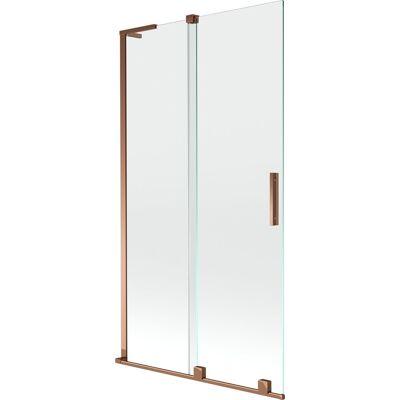 Mexen Velar L parawan nawannowy 2-skrzydłowy rozsuwany 100 x 150 cm, transparent, różowe złoto - 896-100-003-01-60 Mexen Velar L parawan nawannowy 2-skrzydłowy rozsuwany 100 x 150 cm, transparent, różowe złoto - 896-100-003-01-60