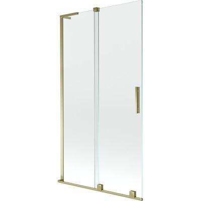 Mexen Velar L parawan nawannowy 2-skrzydłowy rozsuwany 100 x 150 cm, transparent, złoty - 896-100-003-01-50 Mexen Velar L parawan nawannowy 2-skrzydłowy rozsuwany 100 x 150 cm, transparent, złoty - 896-100-003-01-50