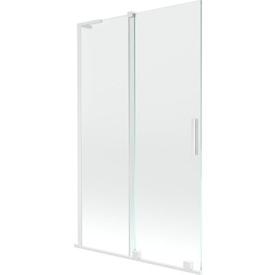 Mexen Velar L parawan nawannowy 2-skrzydłowy rozsuwany 110 x 150 cm, transparent, biały - 896-110-003-01-20 Mexen Velar L parawan nawannowy 2-skrzydłowy rozsuwany 110 x 150 cm, transparent, biały - 896-110-003-01-20