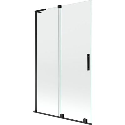 Mexen Velar L parawan nawannowy 2-skrzydłowy rozsuwany 110 x 150 cm, transparent, czarny - 896-110-003-01-70 Mexen Velar L parawan nawannowy 2-skrzydłowy rozsuwany 110 x 150 cm, transparent, czarny - 896-110-003-01-70