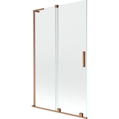 Mexen Velar L parawan nawannowy 2-skrzydłowy rozsuwany 110 x 150 cm, transparent, miedź szczotkowana - 896-110-003-01-65 Mexen Velar L parawan nawannowy 2-skrzydłowy rozsuwany 110 x 150 cm, transparent, miedź szczotkowana - 896-110-003-01-65