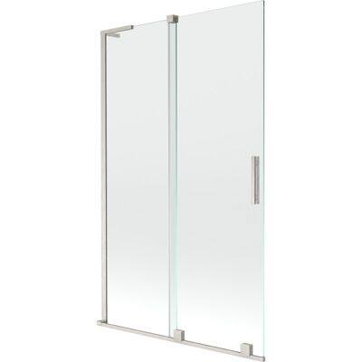 Mexen Velar L parawan nawannowy 2-skrzydłowy rozsuwany 110 x 150 cm, transparent, nikiel szczotkowany - 896-110-003-01-97 Mexen Velar L parawan nawannowy 2-skrzydłowy rozsuwany 110 x 150 cm, transparent, nikiel szczotkowany - 896-110-003-01-97