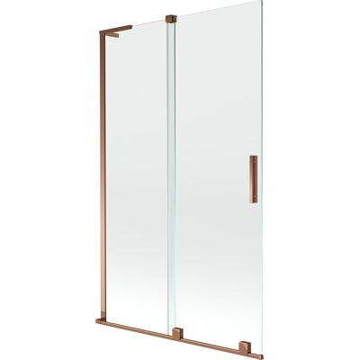Mexen Velar L parawan nawannowy 2-skrzydłowy rozsuwany 110 x 150 cm, transparent, różowe złoto - 896-110-003-01-60 Mexen Velar L parawan nawannowy 2-skrzydłowy rozsuwany 110 x 150 cm, transparent, różowe złoto - 896-110-003-01-60