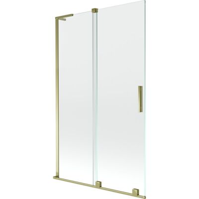 Mexen Velar L parawan nawannowy 2-skrzydłowy rozsuwany 110 x 150 cm, transparent, złoty - 896-110-003-01-50 Mexen Velar L parawan nawannowy 2-skrzydłowy rozsuwany 110 x 150 cm, transparent, złoty - 896-110-003-01-50