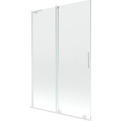 Mexen Velar L parawan nawannowy 2-skrzydłowy rozsuwany 120 x 150 cm, transparent, biały - 896-120-003-01-20 Mexen Velar L parawan nawannowy 2-skrzydłowy rozsuwany 120 x 150 cm, transparent, biały - 896-120-003-01-20