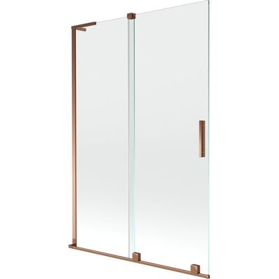 Mexen Velar L parawan nawannowy 2-skrzydłowy rozsuwany 120 x 150 cm, transparent, różowe złoto - 896-120-003-01-60 Mexen Velar L parawan nawannowy 2-skrzydłowy rozsuwany 120 x 150 cm, transparent, różowe złoto - 896-120-003-01-60